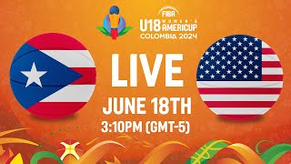 Puerto Rico v USA   Full Basketball Game FIBA U18 Womens AmeriCup 2024 [upl. by Chambers]