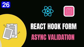 26 REACT HOOK FORM 📝  ASYNC VALIDATION 🔍📋  codewithaswin yt reactjs reacthookform async [upl. by Streeter385]