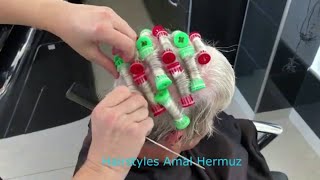 Body Wave Perm Short Hair before and after Tips by Amal Hermuz [upl. by Yenahteb]