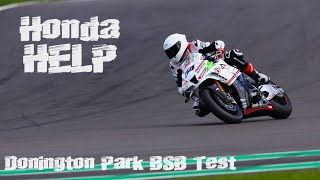 Honda Help Trying to find a base setting for BSB Behind the scenes at Rapid Honda Donington test [upl. by Barbarese]