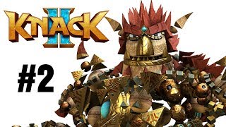 Knack 2 Walkthrough Gameplay Part 2 – PS4 1080p Full HD – No Commentary [upl. by Leitao636]