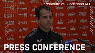 Portsmouth vs Sunderland AFC  Régis Le Bris press conference [upl. by Bachman150]