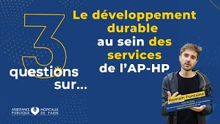 3 questions sur le développement durable dans les services [upl. by Daile]