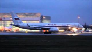 Russian Air Force Tupolev TU214 takeoff at München MUCEDDM [upl. by Shaylyn]