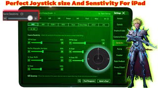 Joystick Size  Sprint Senstivity And No Recoil Senstivity For all ipad players Bgmipubg [upl. by Srini]