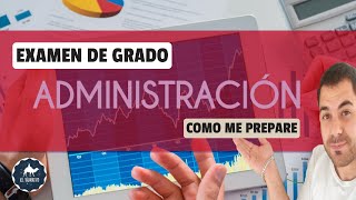 Asi aprobe el EXAMEN de GRADO de Administracion en ingenieria comercial [upl. by Gittle]