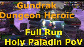 Gundrak Heroic WoW Dungeon  Full Run Holy Paladin PoV  WotLK Warmane Icecrown 335 [upl. by Jessalin151]