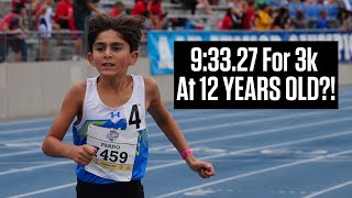 12YearOld DEMOLISHES 3k National Record That Stood For 36 Years At AAU Junior Olympics 2023 [upl. by Neddra]