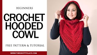 Fun and Snug Crochet Hooded Cowl Free Written Pattern in the link [upl. by Damarra]