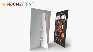 Cardboard Displays  How We Made It  Window2Print [upl. by Titos]