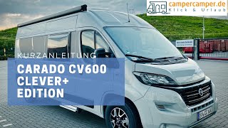 Carado CV600 CV540 Clever Edition Einweisungsvideo [upl. by Hyozo]