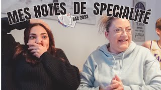 JE DÉCOUVRE MES NOTES DE SPÉ  BAC 2023 😱 [upl. by Ara]