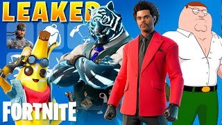 Fortnite Chapter 5 Leaked Skins amp Full Battle Pass The Weeknd Peter Griffin Solid Snake [upl. by Christye]