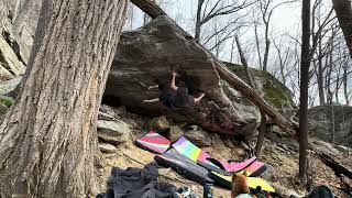 Rumbling Bald Bouldering  The Christian V11 [upl. by Atlanta]