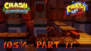 Crash Bandicoot 3  N Sane Trilogy  105 Walkthrough Part 11 Tomb Time Crystal Only [upl. by Nnahaid453]