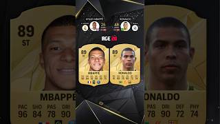 Kylian Mbappé vs Ronaldo Luís Nazário AGE 17  AGE 25 fifa cardfifa fc25 easports [upl. by Zins]