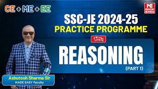 LIVE SSCJE 202425 Practice Programme  Reasoning Part 1  CEMEEE  MADE EASY [upl. by Ferdinanda845]