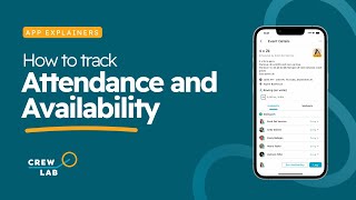 How to Track Attendance and Availability with CrewLAB [upl. by Anatlus]