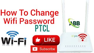 How To Change Wifi Password  How To Change Ptcl Router password [upl. by Adnwahsal]