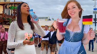 😍Walking Oktoberfest An Unforgettable Experience🎡🍻 You must see 4k UltraHD 60fps [upl. by Orimlede]