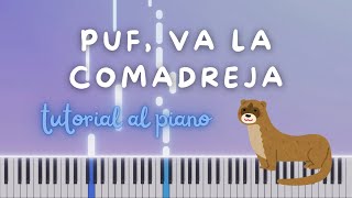 TUTORIAL AL PIANO Puf va la comadreja de Bastien [upl. by Sefton384]