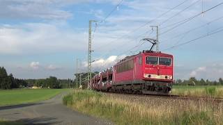 Mit der BR 155 durch ein heißen Sommer in Sachsen [upl. by Xuaegram]