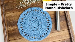 Round Dishcloth Crochet Pattern  Unique Crochet Dishcloth Pattern Free [upl. by Farrar]