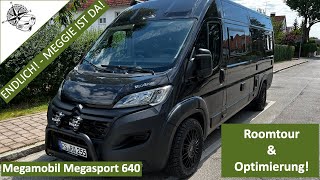 Endlich Unsere Meggie ist da Roomtour Megamobil Megasport 640  Modell 2022  mit Erweiterungen [upl. by Coppock]