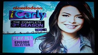 iCarly The Complete 3rd Season DVD Menu Disc 1 [upl. by Eatnad]