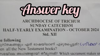 Sunday catechism Plus two answer keyplus two sunday catechism half yearly answeranswerkey answer [upl. by Peyton]