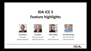 Webinar IDA ICE 5 highlights [upl. by Gula]