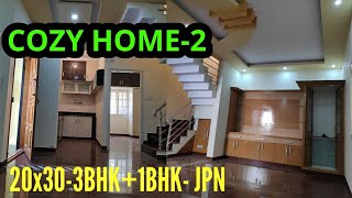 Cozy Home Plan 20x30 BDA 3BHK1BHK  JP Nagar Bengaluru [upl. by Nnagrom]