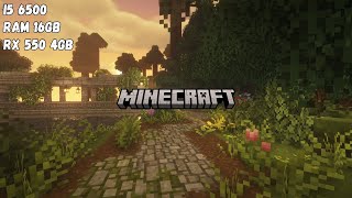 Minecraft 121 Tlauncher On I5 6500 RX 550 4GB  Test Game I5 6500 RX 550 4GB 2 [upl. by Enrika27]