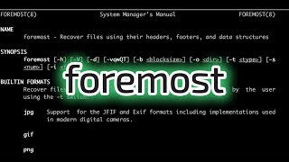 Recuperando arquivos com o foremost [upl. by Eladnar706]