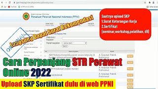 CARA MENDAPATKAN SURAT REKOMENDASI PPNI UNTUK PERPANJANG STR PERAWAT ONLINE 2022 [upl. by Deerc]