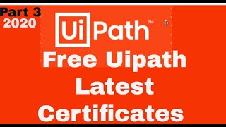 Part 3How to get Uipath free certificate  How to get learning plan course details [upl. by Araas]