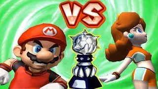 Super Mario Strikers  Mario Vs Daisy Round 1 Professional Difficulty in Bowser Cup [upl. by Acebber511]