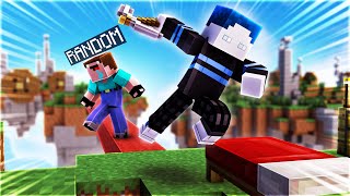 BastiGHG SPIELT MIT RANDOM LEUTEN MINECRAFT BEDWARS [upl. by Aelhsa312]