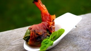 Prosciutto and Basil Shrimp BBQ recipe  Pitmaster X [upl. by Gile]