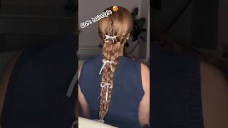 Quick cute hairstyleseasy styles for mediumlong hair 🎀hairstyles hair hairtok shorts short [upl. by Berners896]