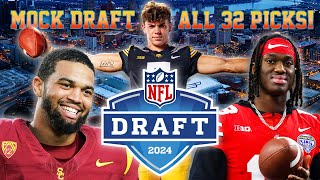 2024 FULL First Round NFL Mock Draft for ALL 32 Picks  BampE Mock Draft Ranks amp Reviews [upl. by Sibeal796]