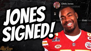 CHRIS JONES SIGNS NFL RECORD 5YR DEAL95M GUARANTEED W CHIEFS🚨  Kansas City Chiefs LIVE News [upl. by Yeliw]