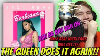 NICKI MINAJ quotBust Down Barbianaquot OFFICIAL AUDIO REACTION BAH BA BAH BAH OH [upl. by Brewster]