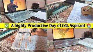 A highly Productive Day of CGL Aspirant 📚 SSC CGL Study Vlog 2025 [upl. by Luann]