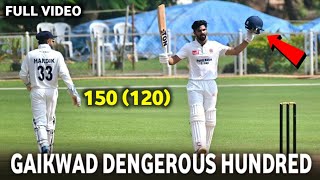 Ruturaj Gaikwad Hundred For Ranji Trophy 2024  Full Video  Gaikwad On Fire 🔥 [upl. by Nat165]