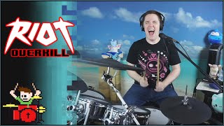 RIOT  OVERKILL ON DRUMS [upl. by Dawaj613]