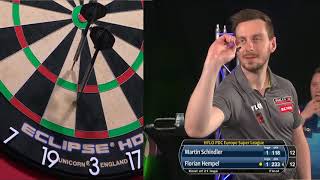 Martin Schindler vs Florian Hempel  HYLO PDC Europe Super League 2021 Finale [upl. by Yrokcaz]