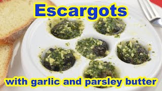 Escargots with garlic and parsley butter recipe [upl. by Ihab]