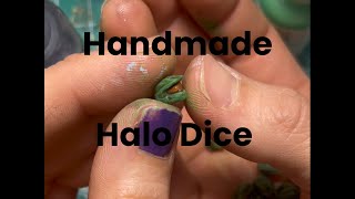 Lets make custom a set of Halo dice by hand [upl. by Nasar]