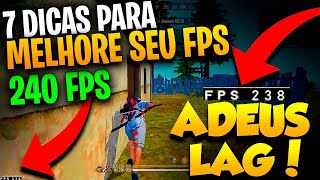 7 DICAS DE MELHORAR O FPS 100 ✅ EMULADOR FREE FIRE [upl. by Heid]